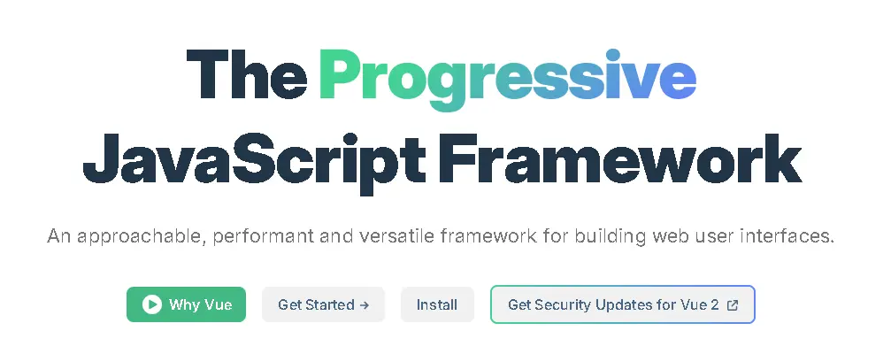 framework front end vue